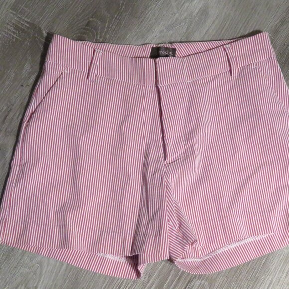 crosby Red & White Stripe Shorts Size 4 (K557) - Picture 2 of 6